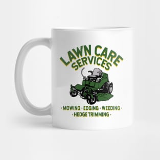 lawn care services zero turn mower Mug